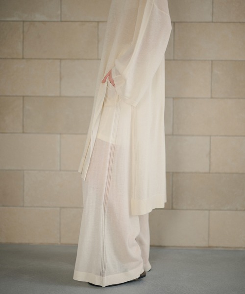 LAULEN(ローレン)の「sheer knit pants /シアーニットパンツ(その他パンツ・レディース・ベージュ/アイボリー/チャコールグレー・FREE)」の19枚目の写真