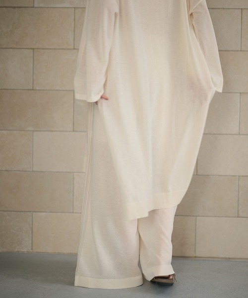 LAULEN(ローレン)の「sheer knit pants /シアーニットパンツ(その他パンツ・レディース・ベージュ/アイボリー/チャコールグレー・FREE)」の20枚目の写真