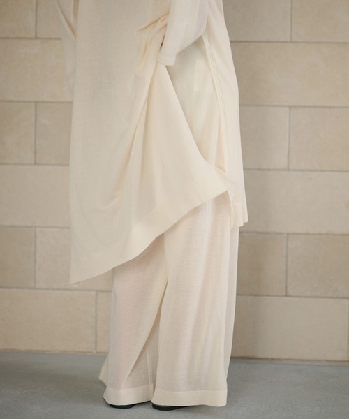 LAULEN(ローレン)の「sheer knit pants /シアーニットパンツ(その他パンツ・レディース・ベージュ/アイボリー/チャコールグレー・FREE)」の21枚目の写真