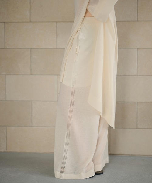 LAULEN(ローレン)の「sheer knit pants /シアーニットパンツ(その他パンツ・レディース・ベージュ/アイボリー/チャコールグレー・FREE)」の22枚目の写真