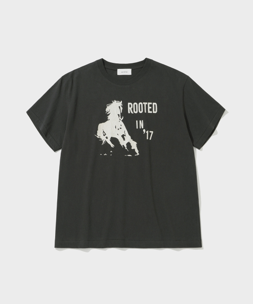 SHIRTER(シャーター)の「VTG LOGO T-SHIRT (CHARCOAL)(Tシャツ/カットソー・メンズ・その他・SMALL/MEDIUM/LARGE)」の1枚目の写真