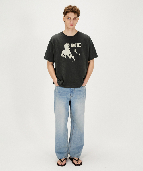 SHIRTER(シャーター)の「VTG LOGO T-SHIRT (CHARCOAL)(Tシャツ/カットソー・メンズ・その他・SMALL/MEDIUM/LARGE)」の3枚目の写真