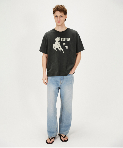 SHIRTER(シャーター)の「VTG LOGO T-SHIRT (CHARCOAL)(Tシャツ/カットソー・メンズ・その他・SMALL/MEDIUM/LARGE)」の4枚目の写真