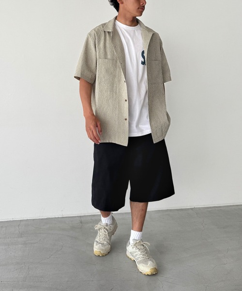 CANAL JEAN(キャナルジーン)の「choice_cnl サッカーチェックシャツ(シャツ/ブラウス・レディース・カーキ・ONE SIZE)」の6枚目の写真