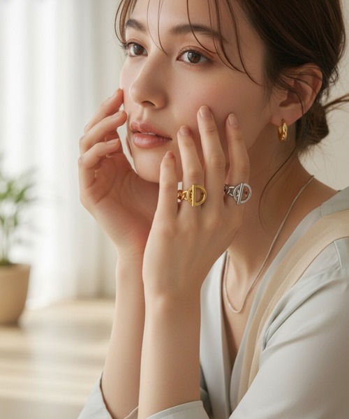 AMELIA(アメリア)の「マンテルデザインリング(リング・レディース・ゴールド/シルバー・16号/15号/12号)」の4枚目の写真