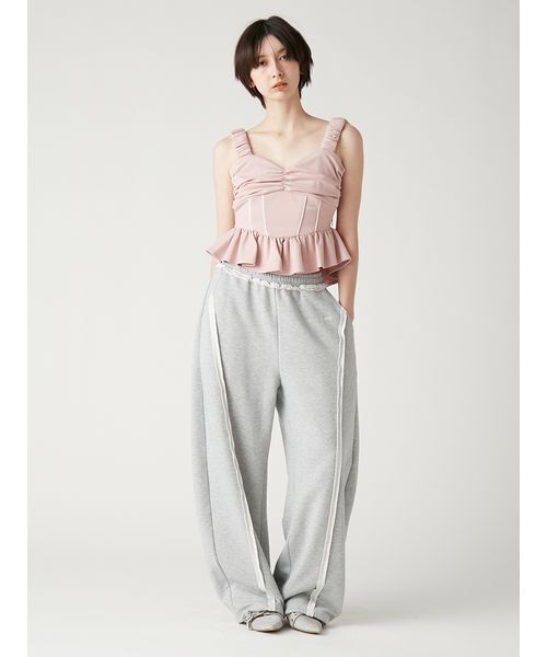 FURFUR(ファーファー)の「【WEB・一部店舗限定カラー】スウェットワイドパンツ(その他パンツ・レディース・クリーム/ネイビー/ピンク/グレー・F)」の17枚目の写真