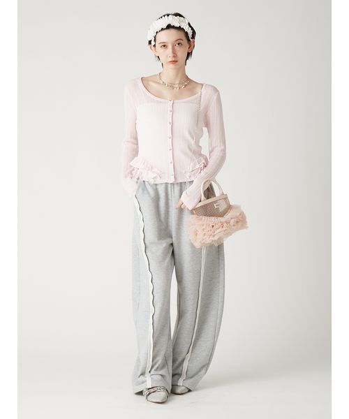 FURFUR(ファーファー)の「【WEB・一部店舗限定カラー】スウェットワイドパンツ(その他パンツ・レディース・クリーム/ネイビー/ピンク/グレー・F)」の19枚目の写真