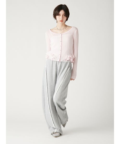 FURFUR(ファーファー)の「【WEB・一部店舗限定カラー】スウェットワイドパンツ(その他パンツ・レディース・クリーム/ネイビー/ピンク/グレー・F)」の20枚目の写真