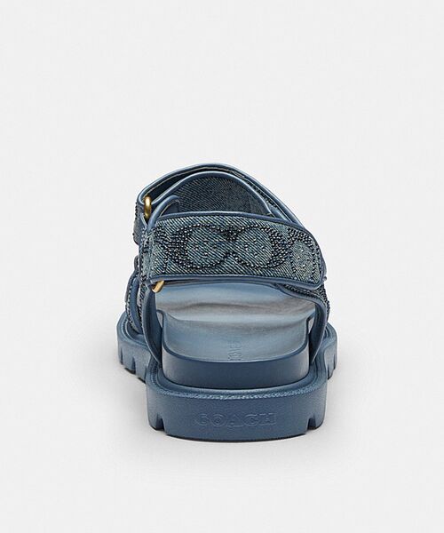 COACH（コーチ）の「ブリン サンダル・クリスタル シグネチャー デニム（サンダル・レディース・ブルー系その他・8B/7B/6B/5B）」の5枚目の写真