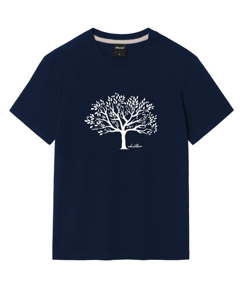 OKSTAR（オクスター）の「木の半袖（Tシャツ/カットソー・レディース・ホワイト/グレー/ネイビー/ダークグリーン/ブラック/ダークブルー/クリーム/ライトグレー/ライトベージュ/ダークグレー/カーキ・SMALL/MEDIUM/LARGE/X-LARGE/2XL/3XL/4XL）」の10枚目の写真