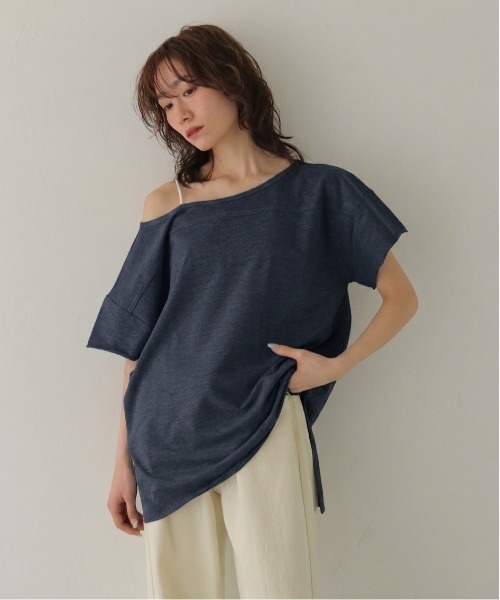CLEIO(クレイオ)の「【CLEIO】2WAYオフショルダープルオーバー 2WAY OFF-SHOULDER PULLOVER(Tシャツ/カットソー・レディース・ネイビー/ブラウン/グレー/ピンク・FREE)」の20枚目の写真