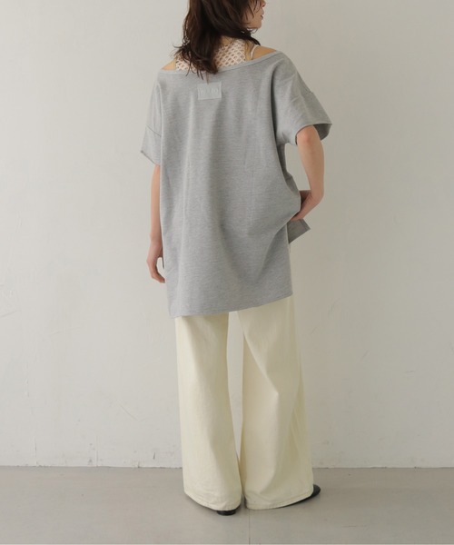 CLEIO(クレイオ)の「【CLEIO】2WAYオフショルダープルオーバー 2WAY OFF-SHOULDER PULLOVER(Tシャツ/カットソー・レディース・ネイビー/ブラウン/グレー/ピンク・FREE)」の18枚目の写真