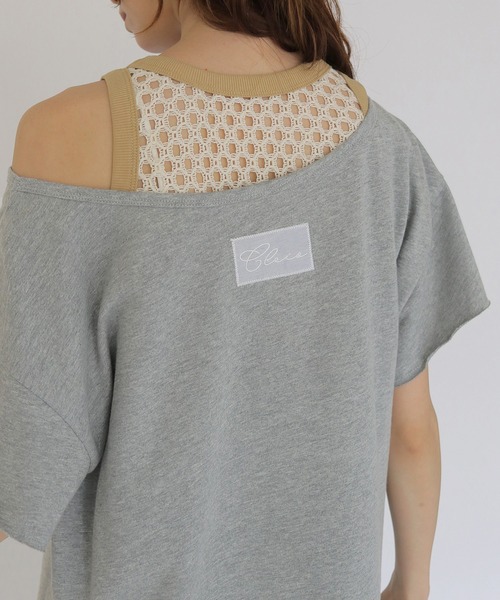 CLEIO(クレイオ)の「【CLEIO】2WAYオフショルダープルオーバー 2WAY OFF-SHOULDER PULLOVER(Tシャツ/カットソー・レディース・ネイビー/ブラウン/グレー/ピンク・FREE)」の14枚目の写真