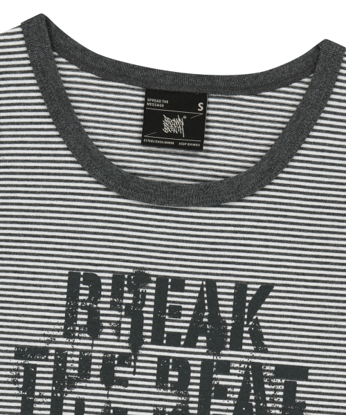 BROWNBREATH（ブラウンブレス）の「W BREAK THE BEAT SLEEVELESS - GREY（Tシャツ/カットソー・レディース・その他・SMALL/MEDIUM）」の3枚目の写真