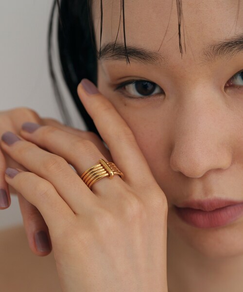 COCOSHNIK ONKITSCH(ココシュニックオンキッチュ)の「シルバー ストランドリング GP(リング・レディース・ゴールド・14/12)」の8枚目の写真