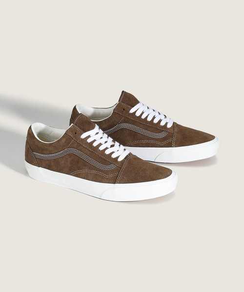 VANS（バンズ）の「オールドスクール スエード / Old Skool SUEDE POTTING SOIL VN000D9YDMV1（スニーカー・メンズ・ブラウン・5/12/11.5/11/10.5/10/9.5/9/8.5/8/7.5/7/6.5/6/5.5）」の2枚目の写真