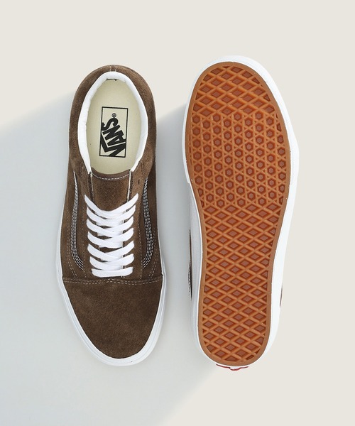 VANS（バンズ）の「オールドスクール スエード / Old Skool SUEDE POTTING SOIL VN000D9YDMV1（スニーカー・メンズ・ブラウン・5/12/11.5/11/10.5/10/9.5/9/8.5/8/7.5/7/6.5/6/5.5）」の3枚目の写真