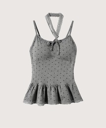 Dots Padded Frill Cami