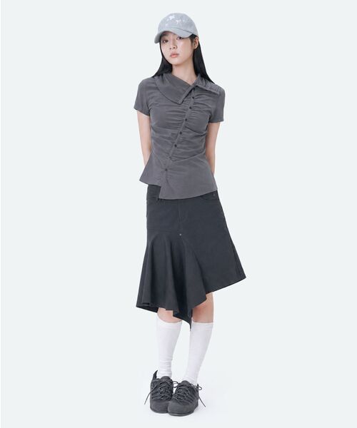 Miseki SEOUL(ミセキソウル)の「Double strap sneakers CHARCOAL(スニーカー・レディース・その他・23cm/24cm/25cm)」の5枚目の写真