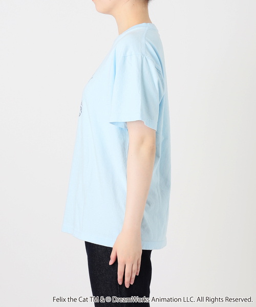 BALMYDAY'S（バルミーデイズ）の「BALMYDAYS / バルミーデイズ SLOBE別注 FELIX Tシャツ1（Tシャツ/カットソー・レディース・ネイビー/ホワイト/サックスブルー・FREE）」の20枚目の写真