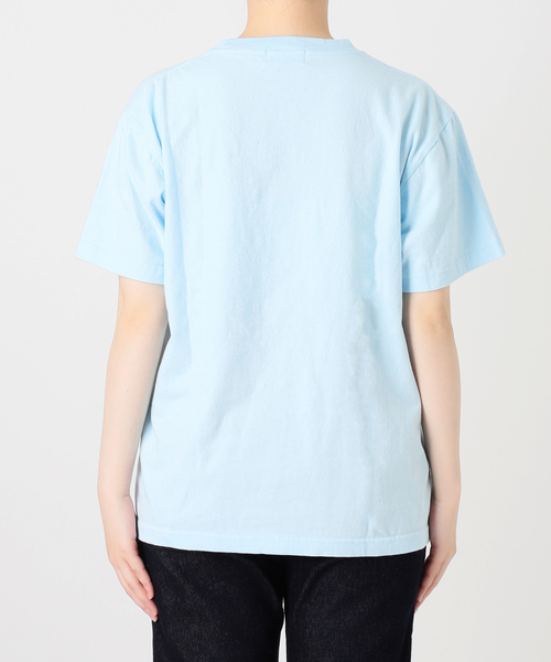 BALMYDAY'S（バルミーデイズ）の「BALMYDAYS / バルミーデイズ SLOBE別注 FELIX Tシャツ1（Tシャツ/カットソー・レディース・ネイビー/ホワイト/サックスブルー・FREE）」の21枚目の写真