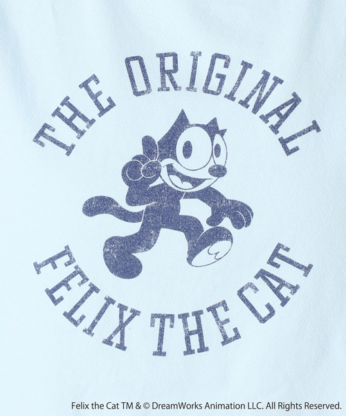 BALMYDAY'S（バルミーデイズ）の「BALMYDAYS / バルミーデイズ SLOBE別注 FELIX Tシャツ1（Tシャツ/カットソー・レディース・ネイビー/ホワイト/サックスブルー・FREE）」の8枚目の写真