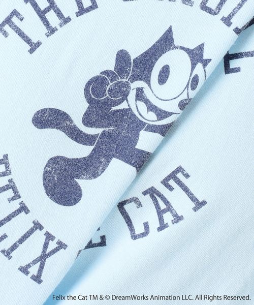 BALMYDAY'S（バルミーデイズ）の「BALMYDAYS / バルミーデイズ SLOBE別注 FELIX Tシャツ1（Tシャツ/カットソー・レディース・ネイビー/ホワイト/サックスブルー・FREE）」の9枚目の写真