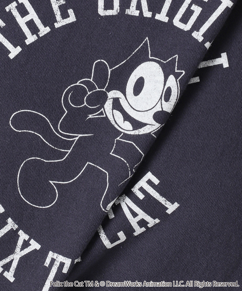 BALMYDAY'S（バルミーデイズ）の「BALMYDAYS / バルミーデイズ SLOBE別注 FELIX Tシャツ1（Tシャツ/カットソー・レディース・ネイビー/ホワイト/サックスブルー・FREE）」の12枚目の写真