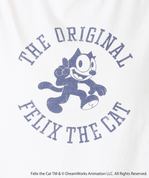 BALMYDAY'S（バルミーデイズ）の「BALMYDAYS / バルミーデイズ SLOBE別注 FELIX Tシャツ1（Tシャツ/カットソー・レディース・ネイビー/ホワイト/サックスブルー・FREE）」の5枚目の写真