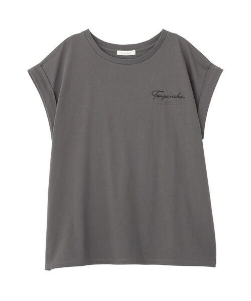 Green　Parks（グリーンパークス）の「【適ON】汗染み防止フレンチロゴTシャツ（Tシャツ/カットソー・レディース・レッド/オフホワイト/チャコールグレー/カーキ・FREE）」の10枚目の写真
