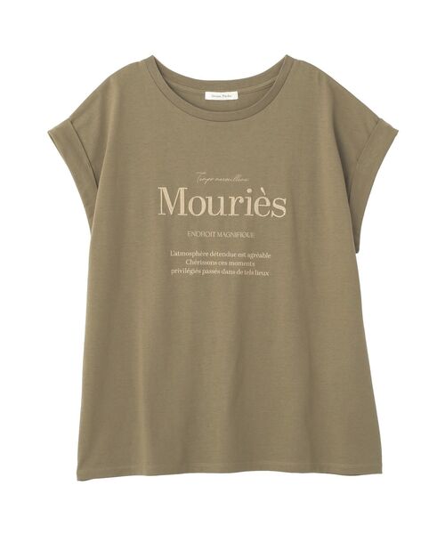 Green　Parks（グリーンパークス）の「【適ON】汗染み防止フレンチロゴTシャツ（Tシャツ/カットソー・レディース・レッド/オフホワイト/チャコールグレー/カーキ・FREE）」の12枚目の写真