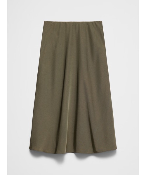 BANANA REPUBLIC FACTORY STORE(バナナリパブリック ファクトリーストア)の「BANANA REPUBLIC FACTORY STORE クラッシュドサテン ミディスリップスカート(スカート・レディース・レッド系その他/オリーブ・S/M/XS/L)」の6枚目の写真
