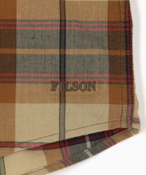 FILSON(フィルソン)の「FILSON/フィルソン Madras Button-Down Shirt/マドラス ボタンダウン シャツ(シャツ/ブラウス・メンズ・ブラウン/オリーブ・X-SMALL/X-LARGE/LARGE/MEDIUM/SMALL)」の6枚目の写真