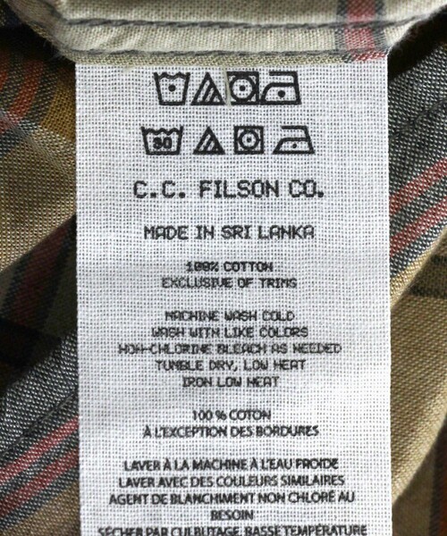 FILSON(フィルソン)の「FILSON/フィルソン Madras Button-Down Shirt/マドラス ボタンダウン シャツ(シャツ/ブラウス・メンズ・ブラウン/オリーブ・X-SMALL/X-LARGE/LARGE/MEDIUM/SMALL)」の8枚目の写真