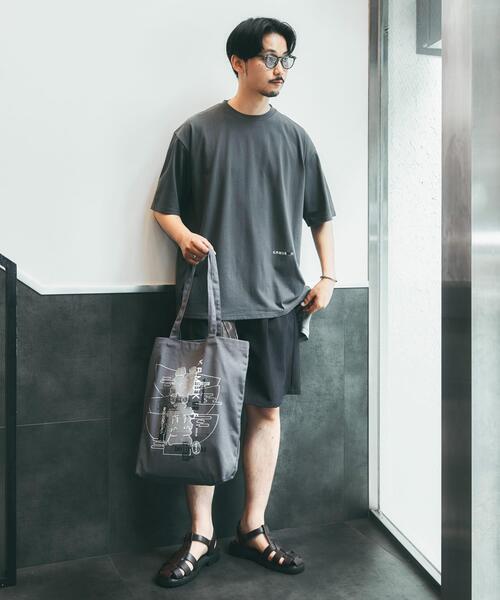 Collaboration URBAN RESEARCH（コラボレーションアーバンリサーチ）の「KAMUKURA×UR　TOTE BAG Bowls（トートバッグ・レディース・チャコールグレー/オフホワイト・ONE）」の14枚目の写真