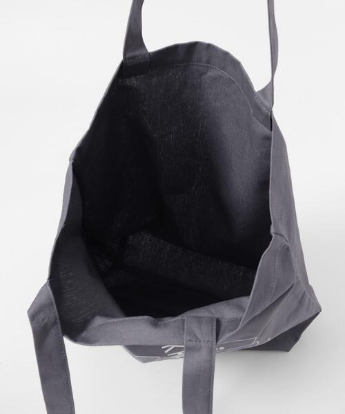 Collaboration URBAN RESEARCH（コラボレーションアーバンリサーチ）の「KAMUKURA×UR　TOTE BAG Bowls（トートバッグ・レディース・チャコールグレー/オフホワイト・ONE）」の19枚目の写真