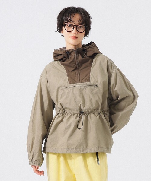 BEAMS BOY(ビームスボーイ)の「ツートーン アノラック(ブルゾン・レディース・ネイビー/ベージュ/レッド・2/1/0)」の1枚目の写真