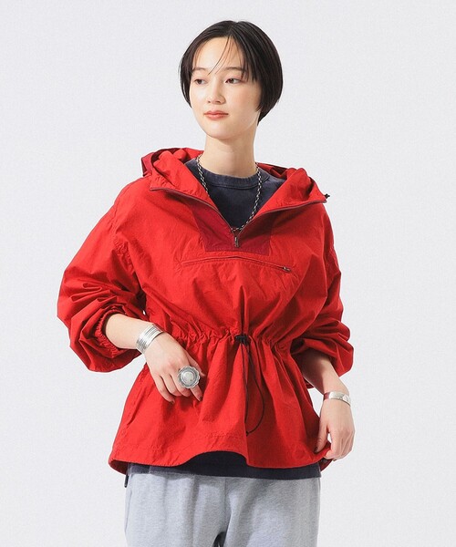 BEAMS BOY(ビームスボーイ)の「ツートーン アノラック(ブルゾン・レディース・ネイビー/ベージュ/レッド・2/1/0)」の3枚目の写真