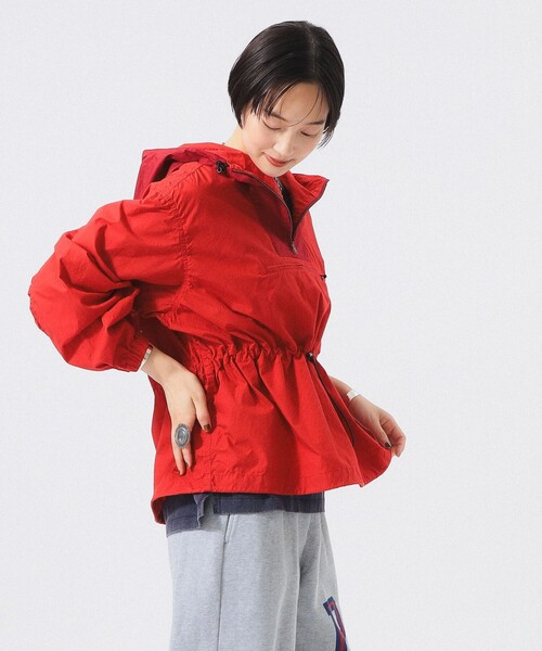 BEAMS BOY(ビームスボーイ)の「ツートーン アノラック(ブルゾン・レディース・ネイビー/ベージュ/レッド・2/1/0)」の6枚目の写真