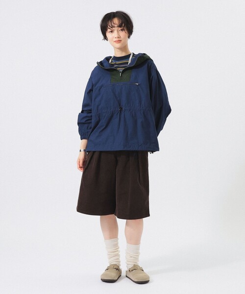 BEAMS BOY(ビームスボーイ)の「ツートーン アノラック(ブルゾン・レディース・ネイビー/ベージュ/レッド・2/1/0)」の7枚目の写真