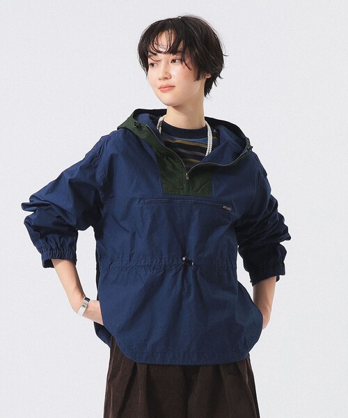 BEAMS BOY(ビームスボーイ)の「ツートーン アノラック(ブルゾン・レディース・ネイビー/ベージュ/レッド・2/1/0)」の10枚目の写真