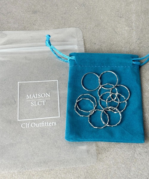 MAISON SELECT(メゾンセレクト)の「6E3 デザインリング 10点セット(リング・レディース・シルバー/ゴールド・ONESIZE)」の14枚目の写真
