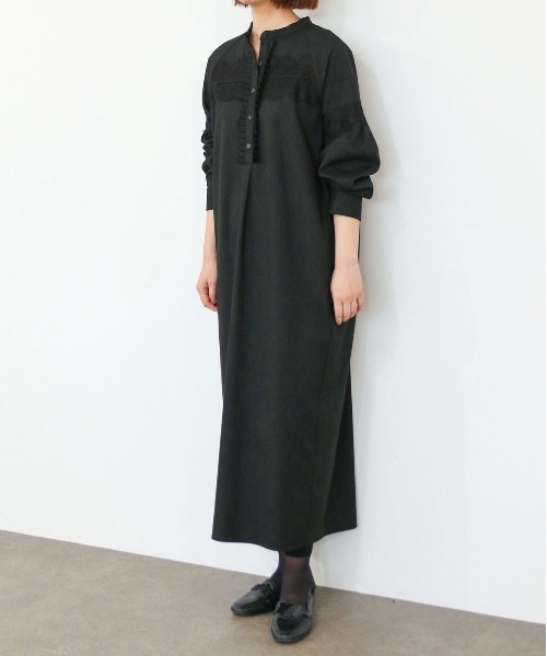 Marilyn Moon(マリリンムーン)の「heather eyelash lace dress(ワンピース・レディース・ホワイト/ネイビー/チャコールグレー・FREE)」の7枚目の写真