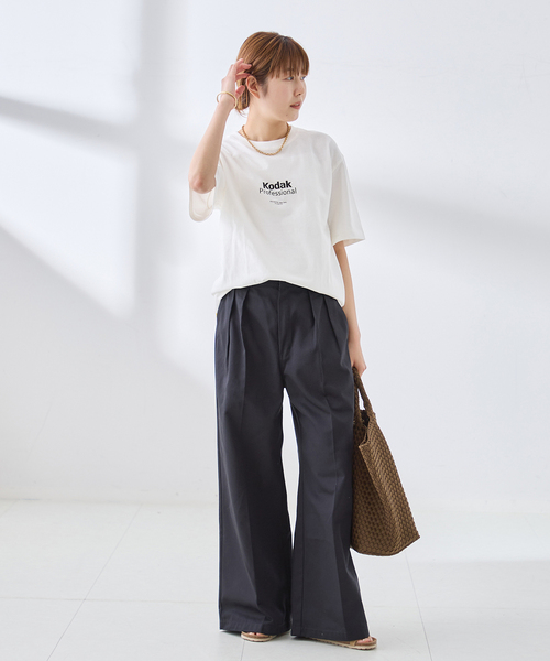 KODAK（コダック）の「KODAK/コダック Mailer Graphic ShortSleeve Tシャツ（Tシャツ/カットソー・レディース・ホワイト・MEDIUM）」の2枚目の写真