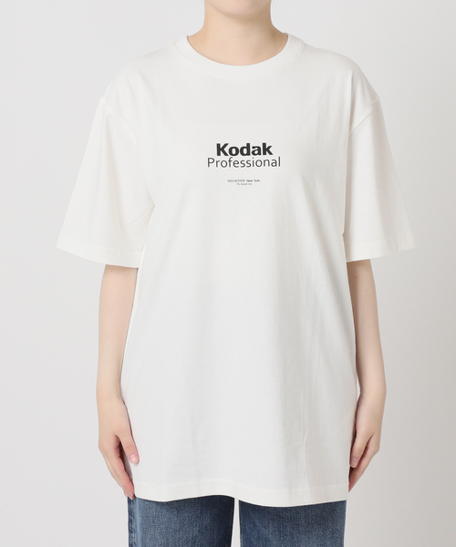 KODAK（コダック）の「KODAK/コダック Mailer Graphic ShortSleeve Tシャツ（Tシャツ/カットソー・レディース・ホワイト・MEDIUM）」の8枚目の写真