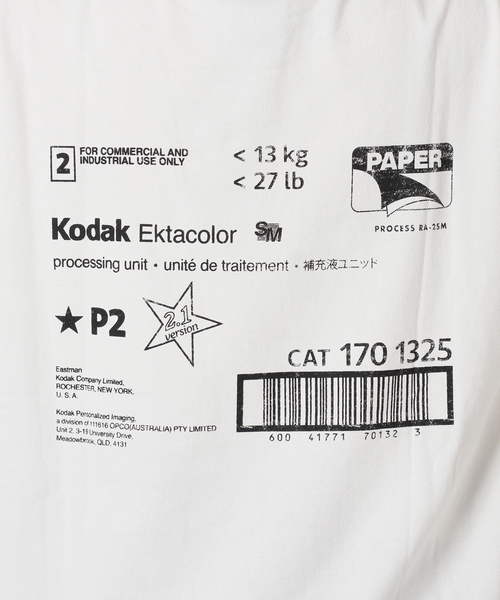 KODAK（コダック）の「KODAK/コダック Mailer Graphic ShortSleeve Tシャツ（Tシャツ/カットソー・レディース・ホワイト・MEDIUM）」の15枚目の写真