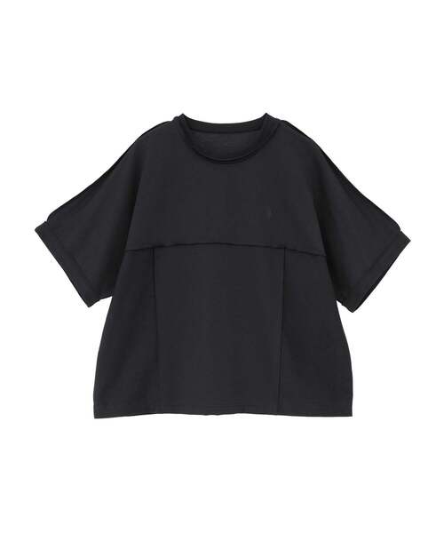 CONVERSE TOKYO(コンバーストウキョウ)の「SPINDLE LOGO SWITCHING TEE(Tシャツ/カットソー・レディース・杢グレー/ブラック・MEDIUM/SMALL)」の10枚目の写真