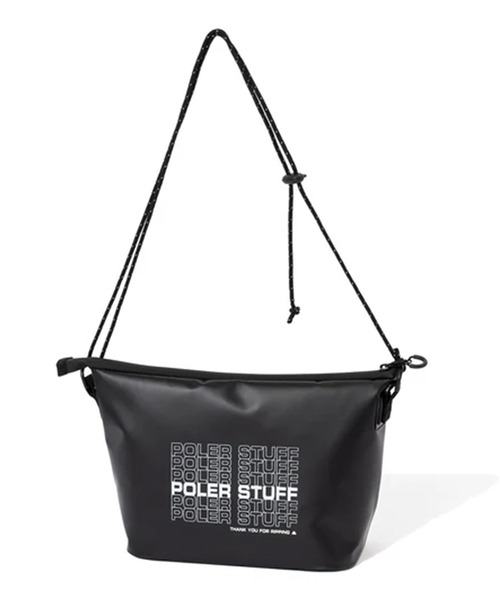 POLeR（ポーラー）の「POLeR/ポーラー HIGH&DRY PVC SACOCHE サコッシュ ショルダーバッグ PVC素材 タイポグラフィ メンズ  レディース 2026年 夏 夏服（ショルダーバッグ・メンズ・ブラック/ベージュ/グレー/オリーブ・FREE）」の13枚目の写真