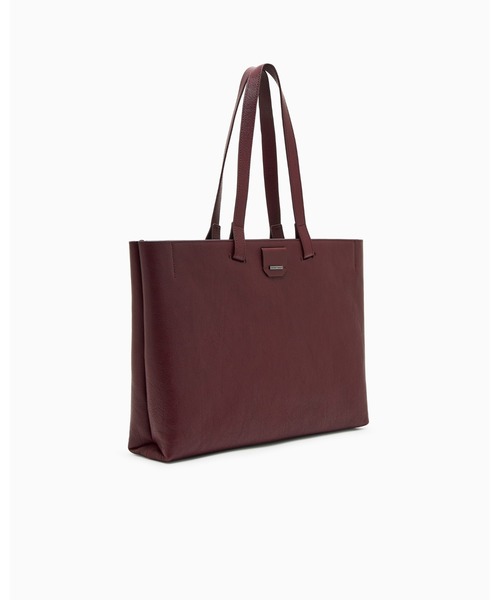 EMPORIO ARMANI(エンポリオアルマーニ)の「【エンポリオ アルマーニ】ショッパー バッファローレザー(トートバッグ・メンズ・ボルドー・FREE)」の4枚目の写真