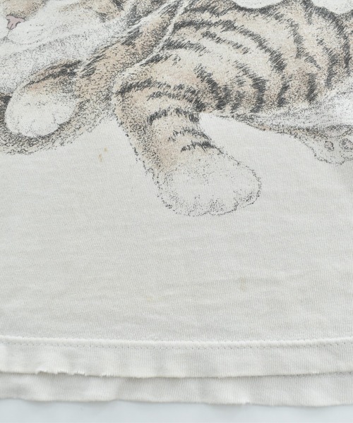 VINTAGE（ヴィンテージ）の「【USED】90’s KATZ Cat アニマルTシャツ USA製（Tシャツ/カットソー・メンズ・ホワイト・X-LARGE）」の6枚目の写真